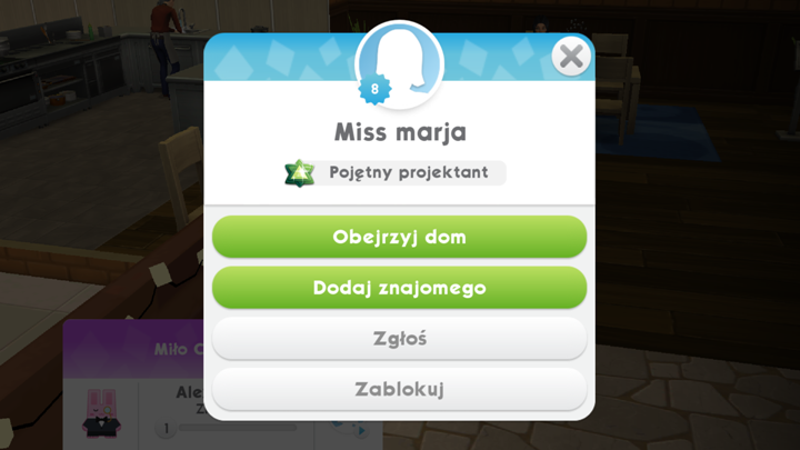 Pojawi ci się opcja obejrzyj dom - Naklejki, odwiedziny i bonusy w The Sims Mobile | Gra z innymi - The Sims Mobile - poradnik do gry
