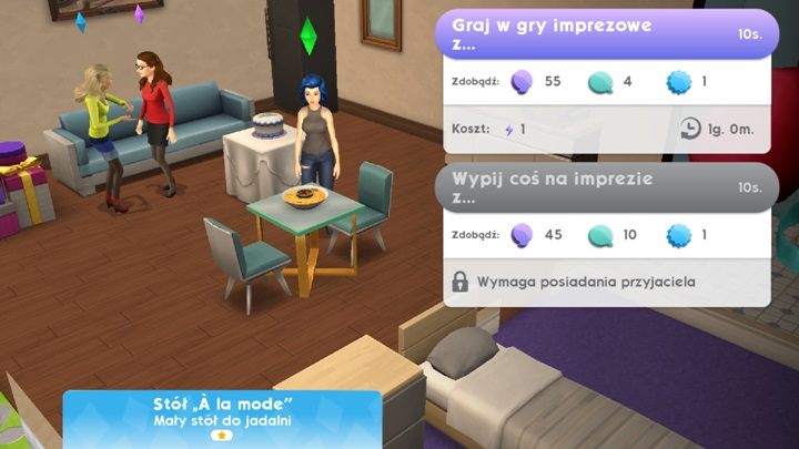 U kogoś w domu możesz zachowywać się dokładnie tak jak u siebie - Imprezy w The Sims Mobile | Misje, wydarzenia, kariera i hobby - The Sims Mobile - poradnik do gry