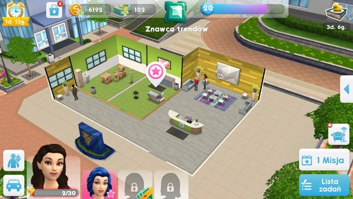 Szpital odblokujesz na 12 poziomie doświadczenia - Kariera w The Sims Mobile - The Sims Mobile - poradnik do gry