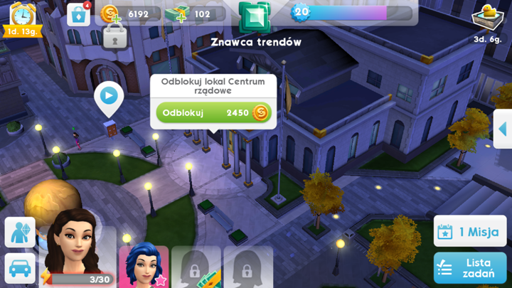 Zaraz koło Agencji znajduje się Centrum rządowe - Kariera w The Sims Mobile - The Sims Mobile - poradnik do gry