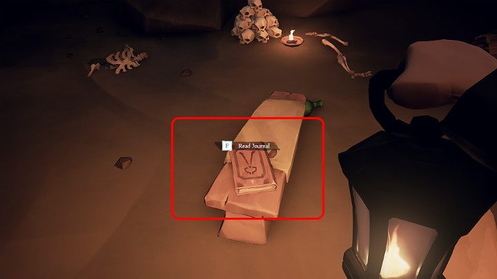 Korzystając ze wskazówek, które można było przeczytać w opisie zadania udaliśmy się na wyspę Sunken Grove i odszukaliśmy dziennik Wandy - Sea of Thieves: Daily Bounties - jak wykonać zadania? - Sea of Thieves - poradnik do gry