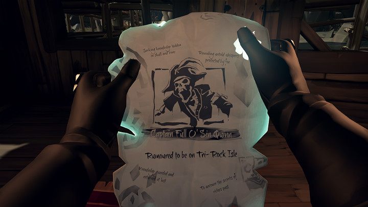 Po aktywowaniu zadania w Twoim ekwipunku pojawi się nowy przedmiot - list gończy - Sea of Thieves: Jak zacząć? 7 prostych kroków - Sea of Thieves - poradnik do gry