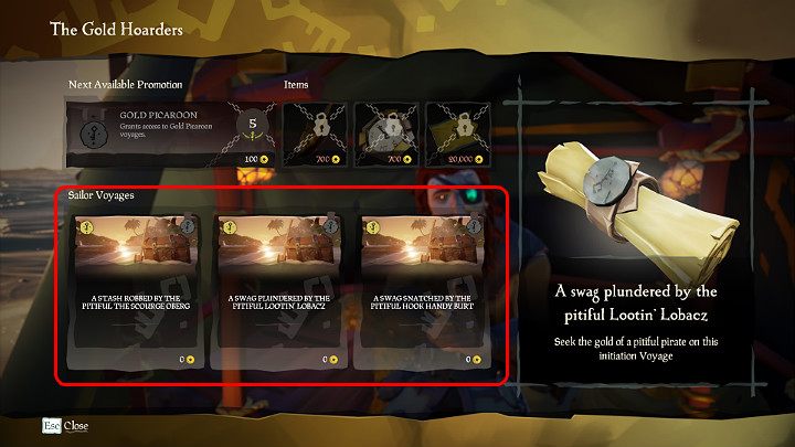 Darmowe zlecenia u przedstawicieli wszystkich spółek handlowych w grze Sea of Thieves będą dostępne, dopóki nie wykupisz kolejnego rodzaju kontraktów - Sea of Thieves: Jak zacząć? 7 prostych kroków - Sea of Thieves - poradnik do gry