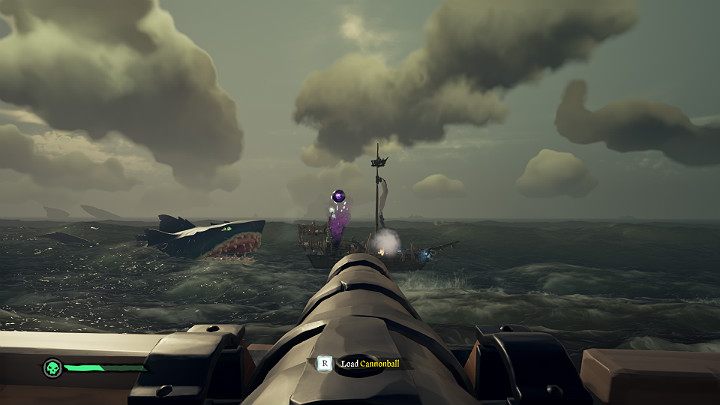 Jak można zauważyć na powyższym obrazku, Megalodon ma w zwyczaju pojawiać się w dość dziwnych sytuacjach, jak np - Sea of Thieves: Wydarzenia publiczne - Sea of Thieves - poradnik do gry