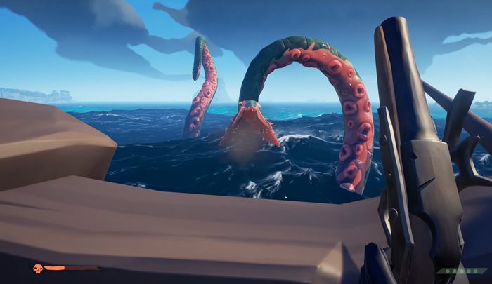 Kraken atakuje mackami oraz paszczą umieszczoną na każdej z nich - Sea of Thieves: Wydarzenia publiczne - Sea of Thieves - poradnik do gry