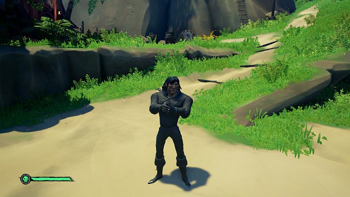 Na powyższym obrazku można zauważyć postać ubraną w jeden z popularnych zestawów do Tuckingu w skład którego wchodzą następujące przedmioty - Sea of Thieves: Tucking - grabież, porady - Sea of Thieves - poradnik do gry