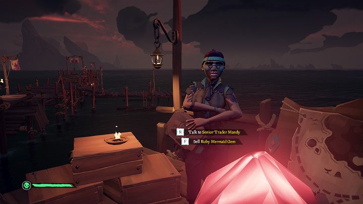 Klejnoty pozyskane z syrenich posągów są cenione przez wszystkie frakcje więc możesz je sprzedać dowolnemu handlarzowi - Sea of Thieves: Cursed Mermaids - Sea of Thieves - poradnik do gry