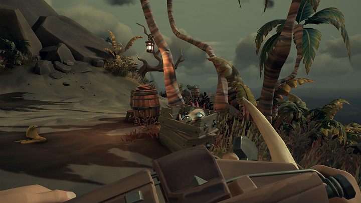 Przy pomocy kompasu udaliśmy się w kierunku wskazanym w liście (południowy wschód) i dotarliśmy do miejsca, o którym była mowa w rymowance - Sea of Thieves: Ashen Guardians Notes - Sea of Thieves - poradnik do gry