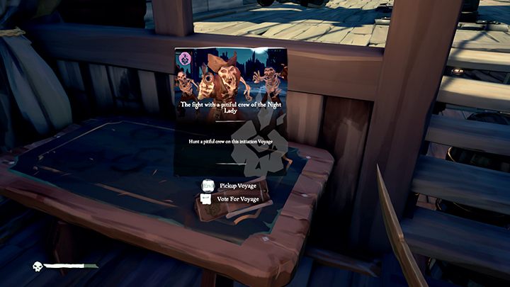 Stolik w kabinie służy do aktywacji questów. - Sea of Thieves: Wybór misji (podróży) - Sea of Thieves - poradnik do gry