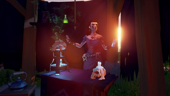 Przedstawicieli frakcji Order of Souls znajdziesz zwykle w drewnianej chacie. - Frakcje i rodzaje misji w Sea of Thieves - Sea of Thieves - poradnik do gry