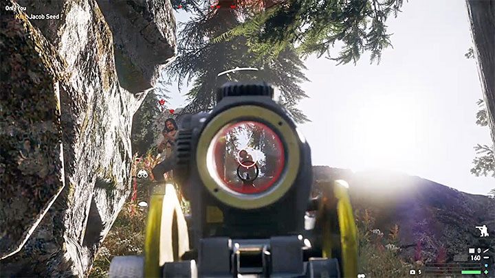 W trakcie wspinaczki musisz nie tylko unikać ostrzału Jacoba, ale uważać również na kultystów oraz wilki - Tylko ty | Góry Whitetail | Solucja Far Cry 5 - Far Cry 5 - poradnik do gry