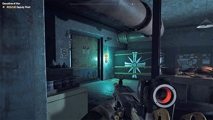 Rozpocznij przeprawę przez bunkier, w trakcie której zajmuj się eliminowaniem wszystkich napotykanych kultystów - Ofiary wojny | Góry Whitetail | Solucja Far Cry 5 - Far Cry 5 - poradnik do gry