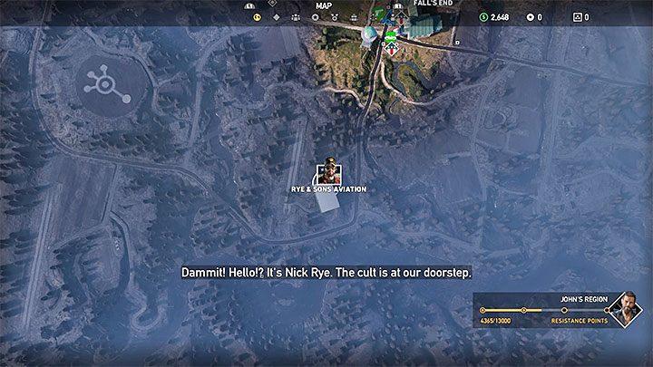 Na potrzeby przyłączenia pilota Nicka dotrzyj do Lotniska Rye & Sons Aviation w Dolinie Holland - Specjaliści, towarzysze w Far Cry 5 - Far Cry 5 - poradnik do gry