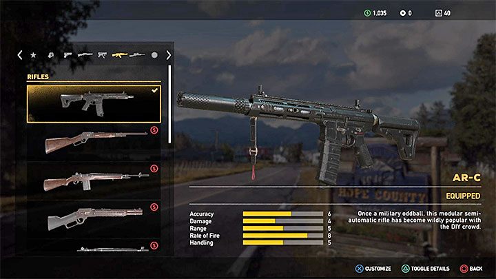 W celu ulepszenia którejś z posiadanych broni musisz odwiedzić jeden ze sklepów w świecie gry (ikona pistoletu na mapie) - Jak montować ulepszenia broni w Far Cry 5? - Far Cry 5 - poradnik do gry