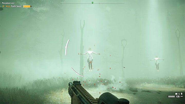 W dalszej części bitwy spodziewaj się dodatkowego utrudnienia w postaci pojawiania się klonów Faith - Faith Seed - pojedynek z bossem w Far Cry 5 - Far Cry 5 - poradnik do gry