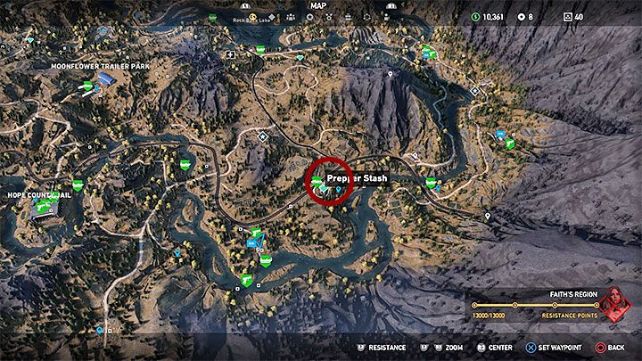 To jedna ze skrytek prepperskich w regionie Rzeka Henbane - Lokacje kultu i skrytki prepperskie na Rzece Henbane | Rzeka Henbane | Far Cry 5 - Far Cry 5 - poradnik do gry