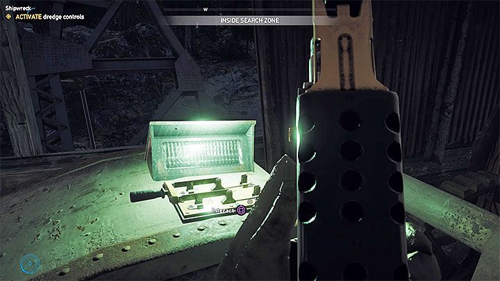 Musisz zainteresować się znajdującym się na brzegu ogromnym wrakiem maszyny do pogłębiania dna - Lokacje kultu i skrytki prepperskie na Rzece Henbane | Rzeka Henbane | Far Cry 5 - Far Cry 5 - poradnik do gry