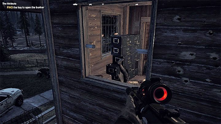 Nie śpiesz się z dotarciem do bunkra, bo najpierw musisz wejść w posiadanie karty dostępu do jego sekretnego pomieszczenia - Lokacje kultu i skrytki prepperskie w Górach Whitetail | Góry Whitetail - Far Cry 5 - poradnik do gry