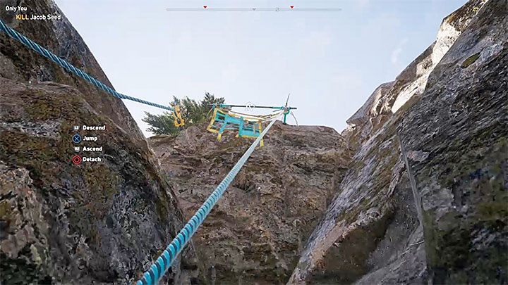Jeśli posiadasz w inwentarzu snajperkę to możesz rozpocząć ostrzeliwanie Jacoba gdy będziesz już dość blisko szczytu wzgórza - Jacoba Seed - pojedynek z bossem w Far Cry 5 - Far Cry 5 - poradnik do gry