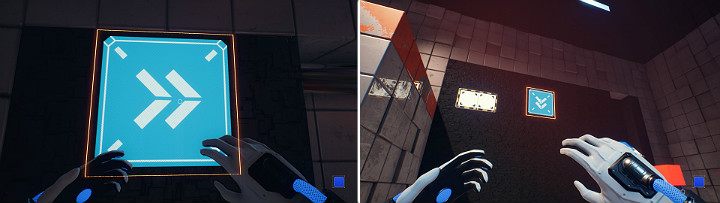 Twoja postać wyląduje na wcześniej przesuniętej suwnicy więc będziesz musiał aktywować ją ponownie, aby dostać się na wyższy poziom lokacji - Chapter 2 - The Ropes - Solucja Q.U.B.E. 2 - Q.U.B.E. 2 - poradnik do gry