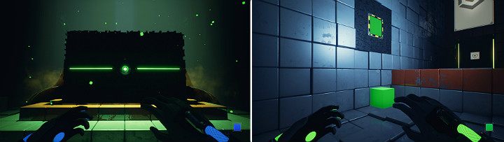 Podejdź do konstrukcji i aktywuj ją - Chapter 4 - Lost in Transmission - Solucja Q.U.B.E. 2 - Q.U.B.E. 2 - poradnik do gry