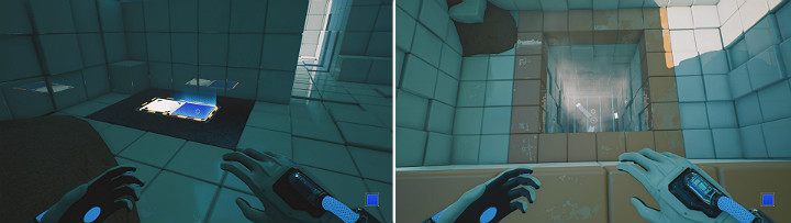 Aktywuj niebieską kostkę i wskocz wyżej - Chapter 5 - Tangled (The Machine) - Solucja Q.U.B.E. 2 - Q.U.B.E. 2 - poradnik do gry