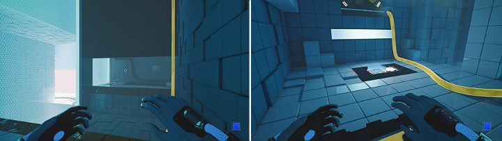 Teraz stań na drugim przycisku, aby podnieść ścianę do góry - Chapter 5 - Tangled (The Machine) - Solucja Q.U.B.E. 2 - Q.U.B.E. 2 - poradnik do gry