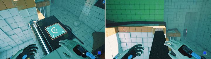 Po raz kolejny aktywuj panel na ściance, aby ustawić ją w pozycji pionowej - Chapter 6 - Fragile Dreams - Solucja Q.U.B.E. 2 - Q.U.B.E. 2 - poradnik do gry