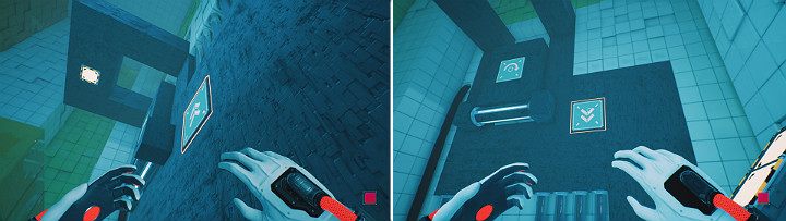 Wskocz na pomarańczową kostkę i aktywuj suwnicę, aby pojechać do góry - Chapter 6 - Fragile Dreams - Solucja Q.U.B.E. 2 - Q.U.B.E. 2 - poradnik do gry