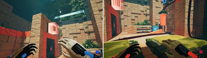 Zielona kostka zostanie przechwycona przez magnes - Chapter 8 - The Fall of Man - Solucja Q.U.B.E. 2 - Q.U.B.E. 2 - poradnik do gry