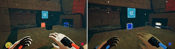 Wróć do suwnicy i stwórz kolejną zieloną kostkę - Chapter 8 - The Fall of Man - Solucja Q.U.B.E. 2 - Q.U.B.E. 2 - poradnik do gry