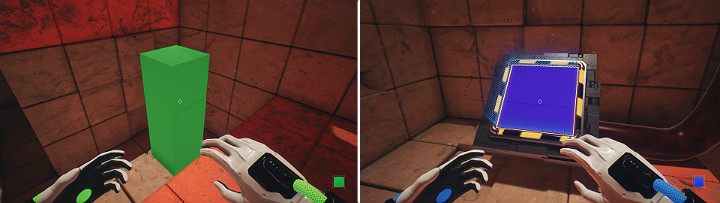 Stworzysz w ten sposób słupek, który pozwoli Ci wskoczyć wyżej - Chapter 10 - Uncomfortable Truths - Solucja Q.U.B.E. 2 - Q.U.B.E. 2 - poradnik do gry