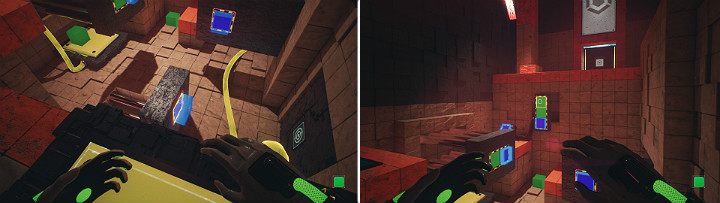 Przesunąłeś w ten sposób następną suwnice bliżej drzwi - Chapter 10 - Uncomfortable Truths - Solucja Q.U.B.E. 2 - Q.U.B.E. 2 - poradnik do gry