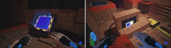 Stwórz na konsoli niebieską kostkę i przeskocz na drugą część mapy - Chapter 10 - Uncomfortable Truths - Solucja Q.U.B.E. 2 - Q.U.B.E. 2 - poradnik do gry