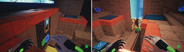 Wróć do otworu z kulą i wysuń ją - Chapter 10 - Uncomfortable Truths - Solucja Q.U.B.E. 2 - Q.U.B.E. 2 - poradnik do gry