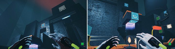 Przesuń suwnice w prawą stronę i zamień biegun magnesu na czerwony - Chapter 11 - The Abyss - Solucja Q.U.B.E. 2 - Q.U.B.E. 2 - poradnik do gry