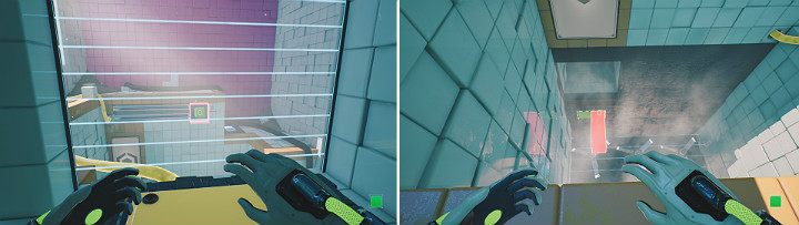 Następnie wejdź do małego pomieszczenia za otwartymi drzwiami i stań na przycisku - Chapter 7 - The Edge - Solucja Q.U.B.E. 2 - Q.U.B.E. 2 - poradnik do gry