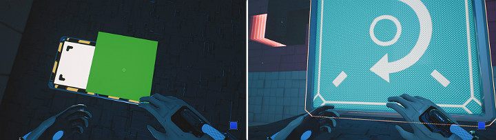 Wskocz na zieloną kostkę i stwórz pod nią niebieską kostkę - Chapter 7 - The Edge - Solucja Q.U.B.E. 2 - Q.U.B.E. 2 - poradnik do gry