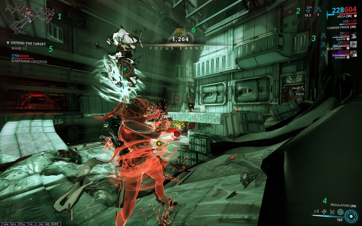 Ten rozdział pomoże Ci się odnaleźć w interfejsie podczas wykonywania misji w Warframe - Warframe - Interfejs w misji | Podstawy - Warframe - poradnik do gry