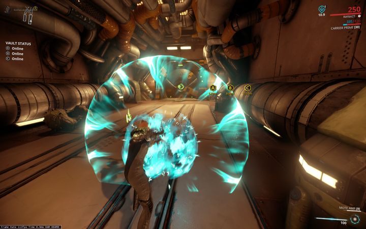 Kosztuje 20 energii, aktywujesz go poprzez klawisz ataku wręcz (domyślnie E) - Podstawowe ruchy Operatora - Operator w Warframe - Warframe - poradnik do gry