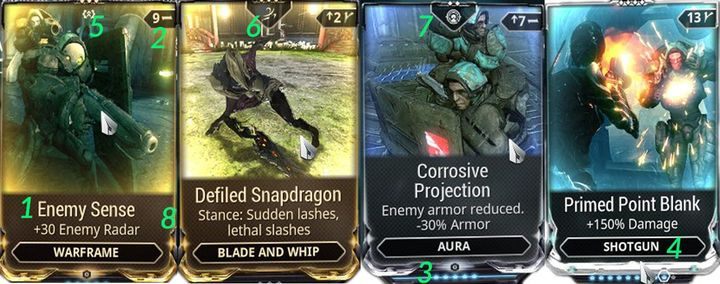 W tym miejscu zawarta jest nazwa moda - Informacje ogólne - Modyfikacje ekwipunku w Warframe - Warframe - poradnik do gry