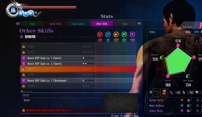 Proces gromadzenia punktów doświadczenia i tym samym odblokowywania nowych umiejętności możesz nieco usprawnić - Yakuza 6: Trofea - Yakuza 6: The Song of Life - poradnik do gry