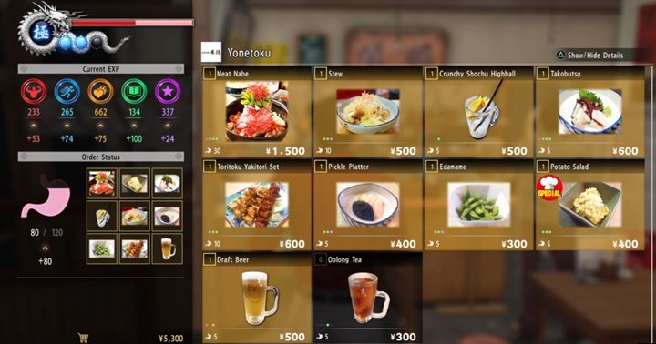 1 - Yakuza 6: Głód i rozwój postaci - Yakuza 6: The Song of Life - poradnik do gry