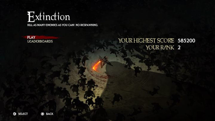 Tryb gry, w którym mając jedno życie musimy pokonać jak największa liczbę przeciwników oraz zdobyć możliwie maksymalną liczbę punktów - Tryby gry w Extinction - Extinction - poradnik do gry