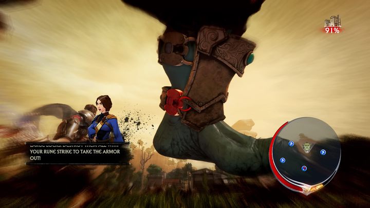 Kłódki znajdują się po obu stronach pancerza na nodze - Walka z Raveni oraz rodzaje pancerzy w Extinction - Extinction - poradnik do gry