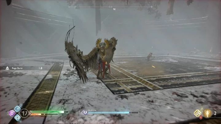 Do pojedynku z Olrun warto przygotować się i rekomendowane kroki dokładniej opisane zostały na stronie wprowadzenia do tego rozdziału poradnika - God Of War: Walkiria Olrun, Alfheim - jak pokonać? - God Of War - poradnik do gry