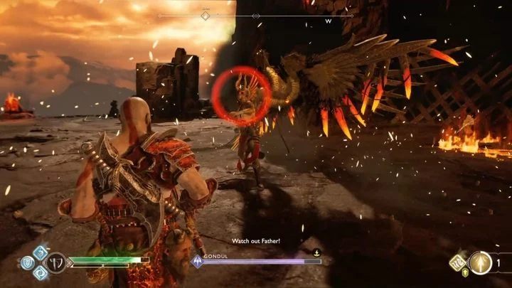 Do pojedynku z Gondul warto przygotować się i rekomendowane kroki dokładniej opisane zostały na stronie wprowadzenia do tego rozdziału poradnika - God Of War: Walkiria Gondul, Muspelheim - jak pokonać? - God Of War - poradnik do gry