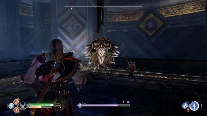 Do pojedynku z Eir warto przygotować się i rekomendowane kroki dokładniej opisane zostały na stronie wprowadzenia do tego rozdziału poradnika - God Of War: Walkiria Eir, Góra - jak pokonać? - God Of War - poradnik do gry