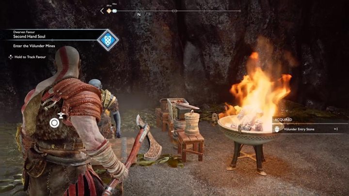 Komentarz: Zadanie Dusza z Odzysku rozpoczniesz w Kopalniach Volundr, gdzie spotkasz Broka - God Of War: Przysługi - spis wszystkich zadań - God Of War - poradnik do gry