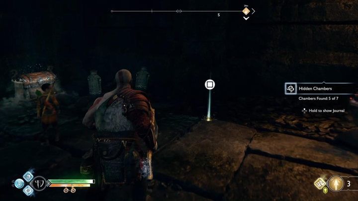 Lokalizacja mapy: Rzeczna Przełęcz - Jaskinia wiedźmy, niedaleko ukrytej komnaty - God Of War: Mapy Skarbów - lista wszystkich, porady - God Of War - poradnik do gry